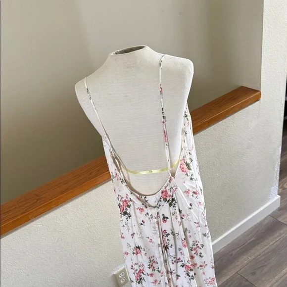 Reformation Cream Dress with Pink and Green Florals - Picture 4 of 14